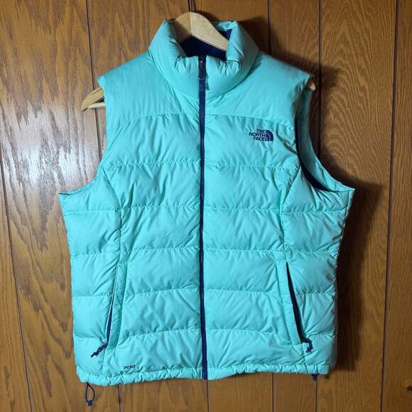 The North Face Jackets & Blazers - The North Face 700 Fill Down Puffer Vest Women's XL Mint Green